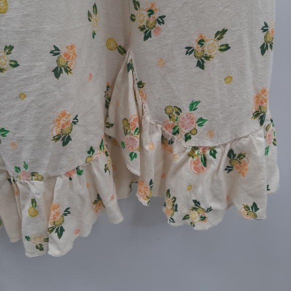 Free People NEW Like A Lady Citrus Floral Mini Dress Small - Picture 10 of 14